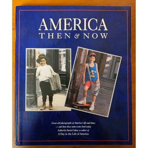 America Then & Now Hardcover Coffee Table Book Edited By David Cohen - Picture 1 of 8